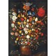 Brueghel - Květiny v dřevěné váze