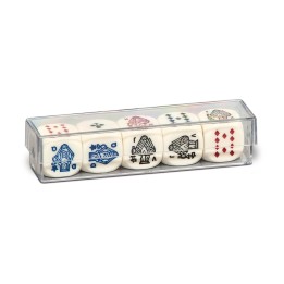 5 kostek 16 mm poker
